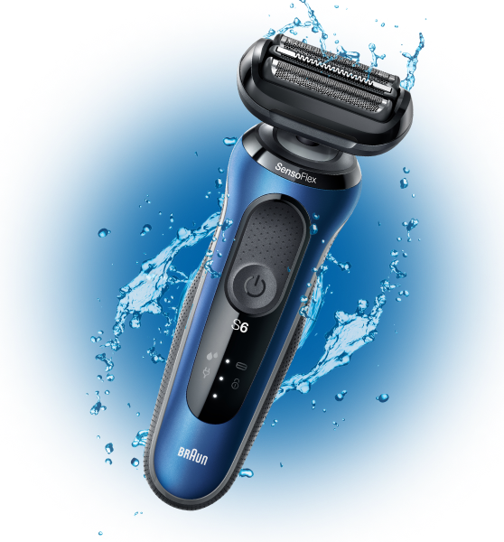 Braun Maquinilla de afeitar eléctrica para hombres, serie 6 6072cc  SensoFlex afeitadora eléctrica con recortador de barba de precisión,  recargable
